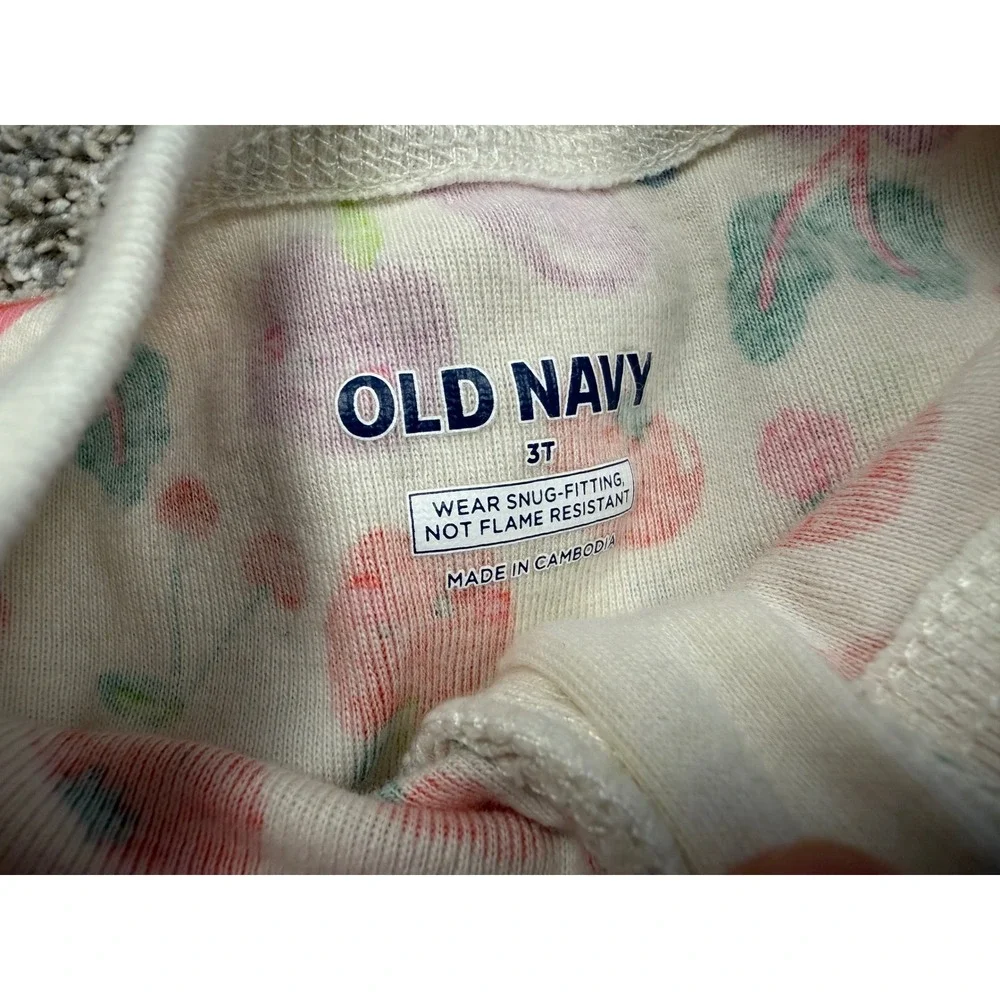 Old Navy Pajamas Kids 3T Multicolor 3-Pack Zip Footless Sleepers